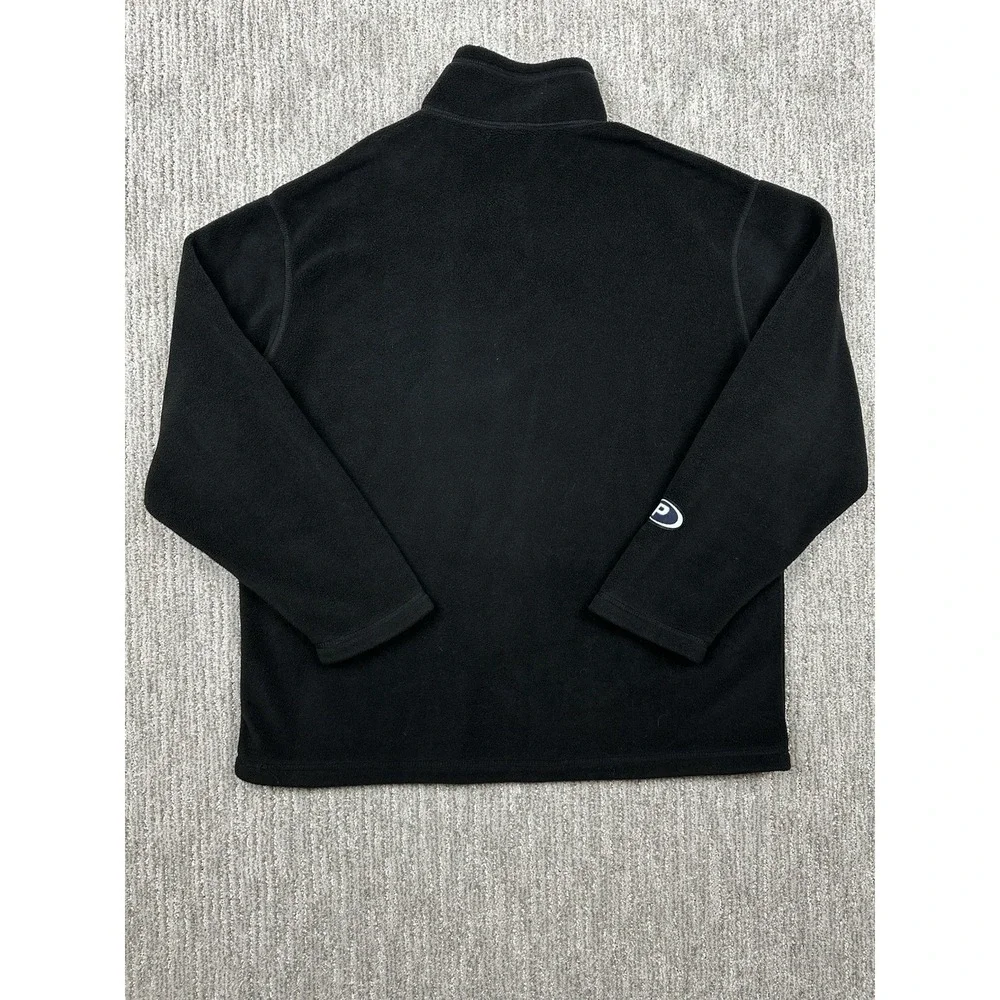 Vintage Polo Sport Ralph Lauren Quarter Zip Fleece Black Mens Large Made In USA